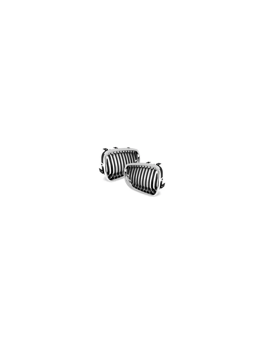 COPPIA DI GRIGLIE CROMATE PARAURTI ANTERIORE BMW SERIE 5 E60 E61
