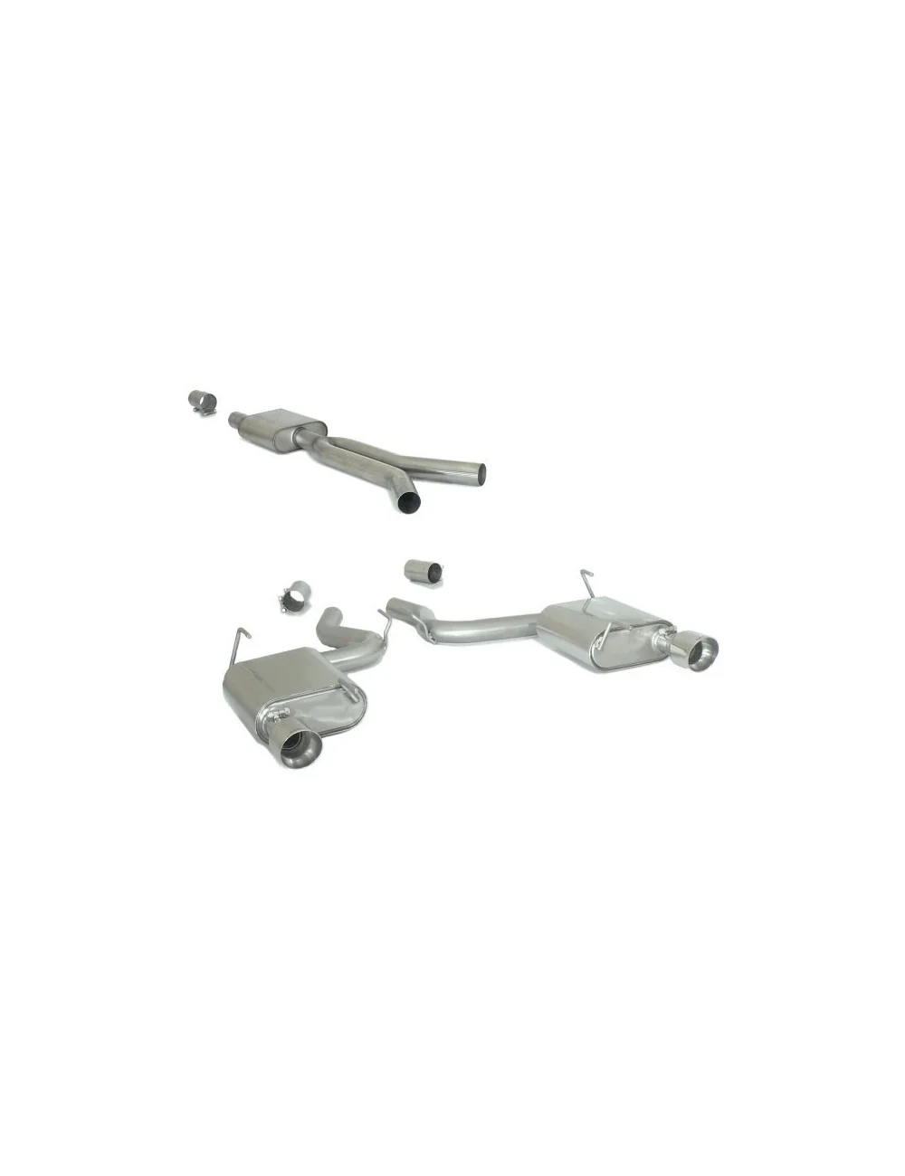 RAGAZZON CENTRALE E TERMINALE INOX FORD MUSTANG 2.3 ECOBOOST 233KW