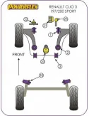 POWERFLEX BOCCOLA FRONTE BRACCIO ANTERIORE RENAULT CLIO 3 C RS