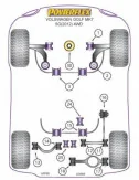 POWERFLEX BOCCOLA INTERNA BRACCETTO POSTERIORE SUPERIORE VOLKSWAGEN GOLF VII