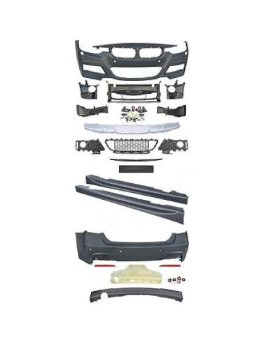 KIT ESTETICO COMPLETO IN ABS BMW SERIE 3 F30 LOOK M