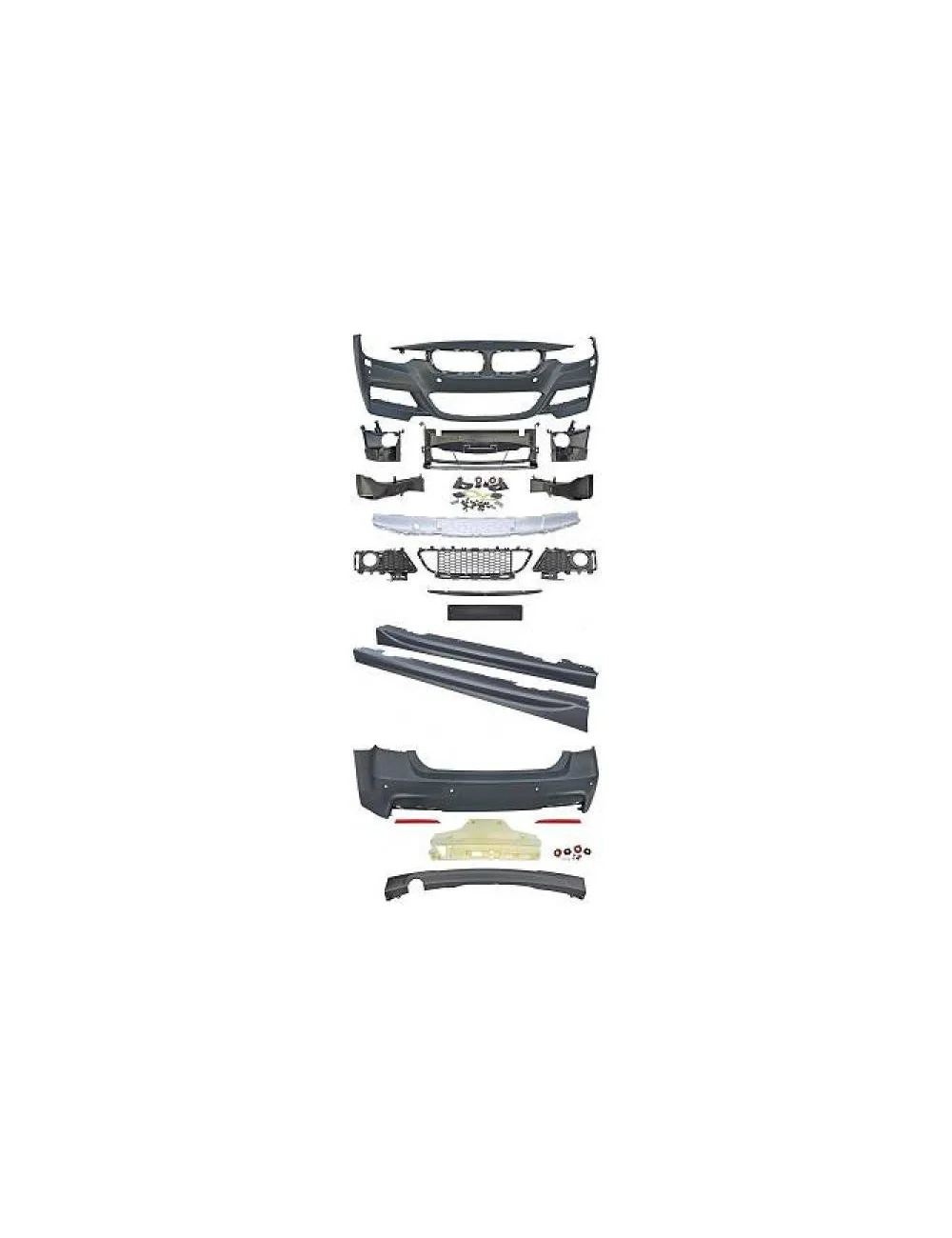 KIT ESTETICO COMPLETO IN ABS BMW SERIE 3 F30 LOOK M