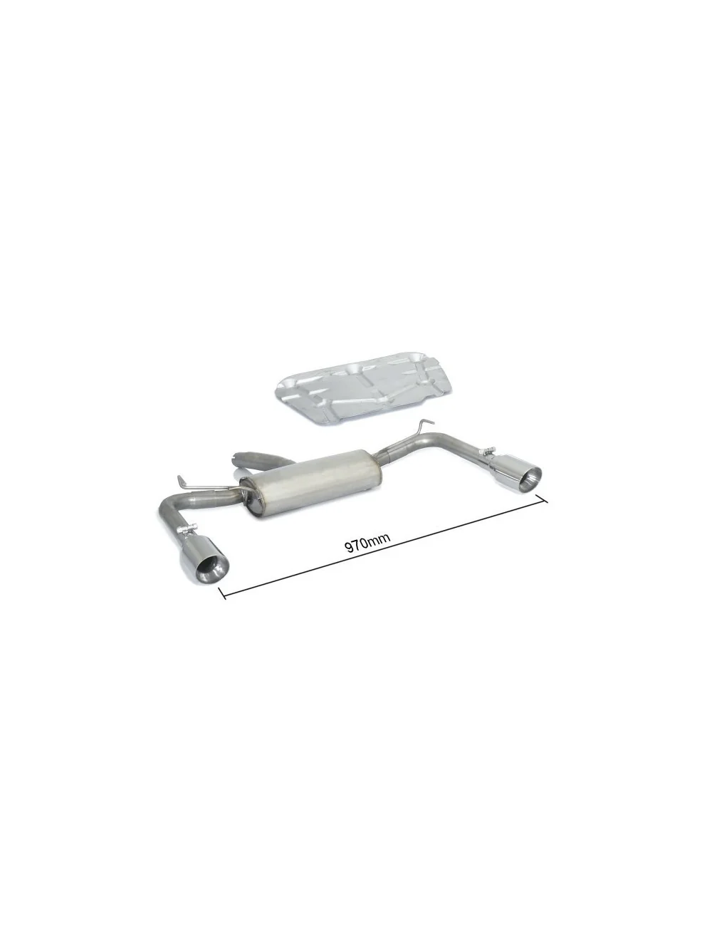 RAGAZZON TERMINALE POSTERIORE DUPLEX INOX 2 DA 90MM ALFA ROMEO GIULIETTA 1.4 TURBO