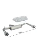 RAGAZZON TERMINALE POSTERIORE DUPLEX INOX 2 DA 102MM ALFA ROMEO GIULIETTA 1.4 TURBO 120CV