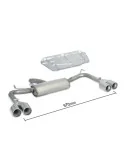 RAGAZZON TERMINALE POSTERIORE DUPLEX INOX 4 DA 90MM ALFA ROMEO GIULIETTA 1.4 TURBO 120CV