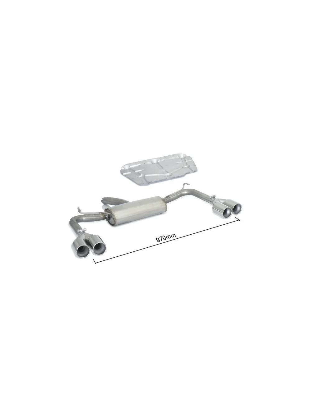 RAGAZZON TERMINALE POSTERIORE DUPLEX INOX 4 DA 90MM ALFA ROMEO GIULIETTA 1.4 TURBO 120CV