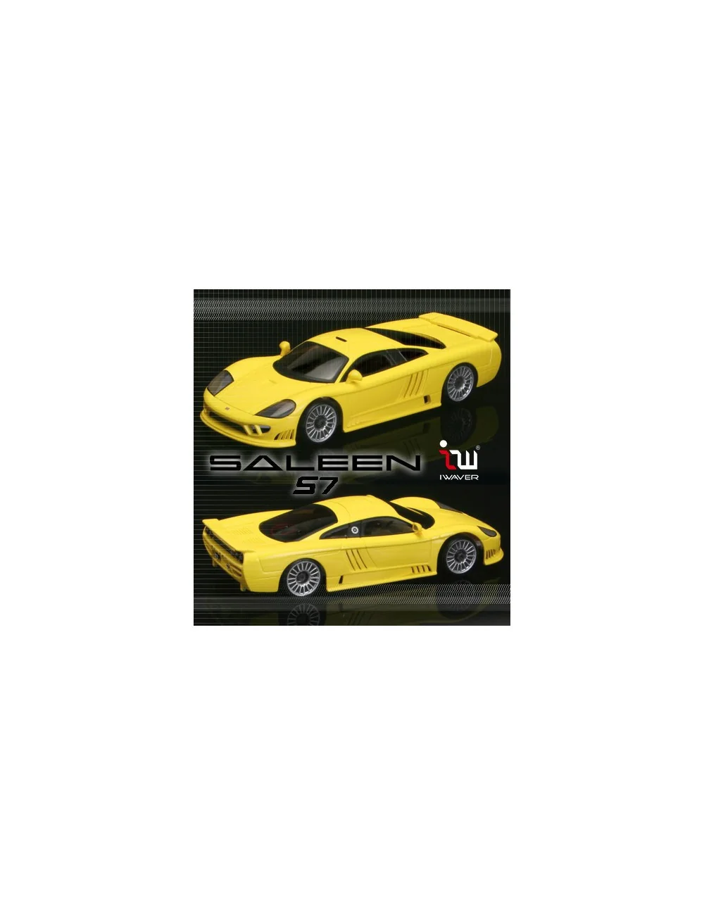 HIMOTO Carrozzeria Saleen S7 Gialla Iwaver Himoto 1/28