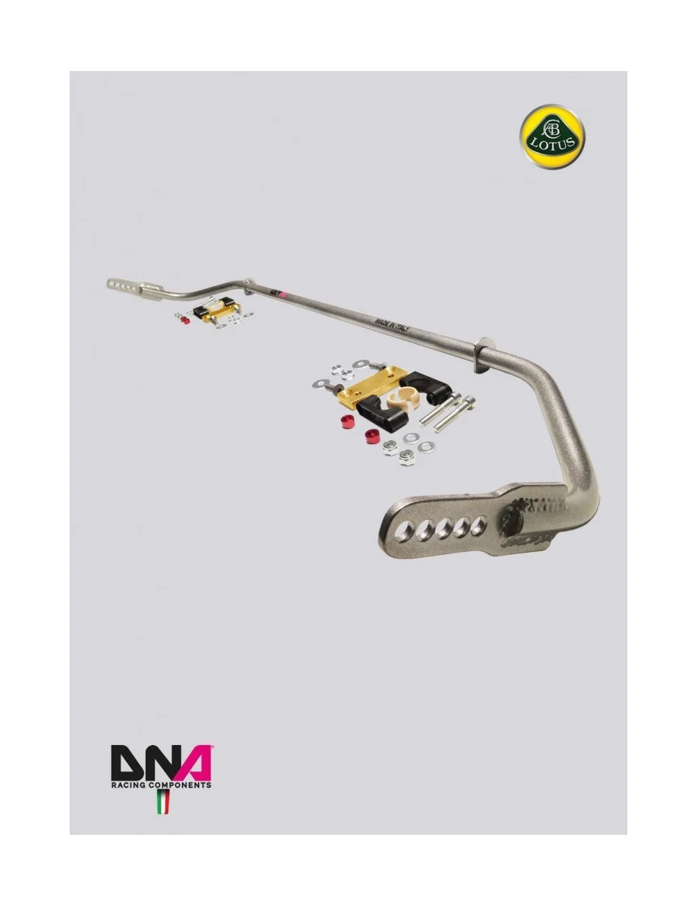 DNA RACING BARRA ANTIROLLIO ANTERIORI REGOLABILE 20X3MM LOTUS ELISE EXIGE L4