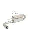 RAGAZZON TERMINALE SILENZIATORE POSTERIORE INOX BMW SERIE 1 F20 F21 125D 160KW