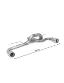 RAGAZZON TUBO POSTERIORE DUPLEX LIBERO INOX BMW SERIE 1 F20 F21 125D 160KW