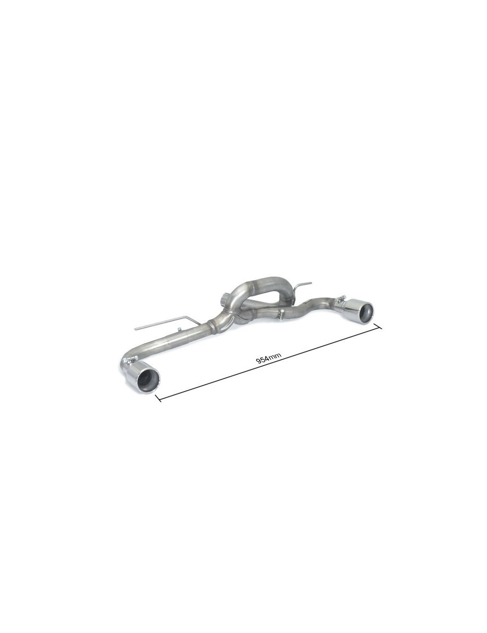 RAGAZZON TUBO POSTERIORE DUPLEX LIBERO INOX BMW SERIE 1 F20 F21 125D 160KW