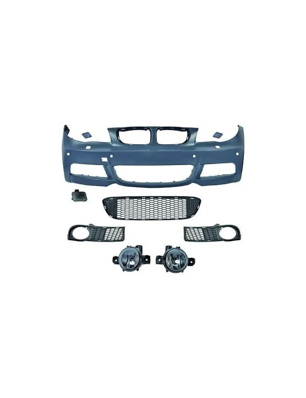 PARAURTI ANTERIORE IN ABS BMW SERIE 1 E82 E88 M LOOK