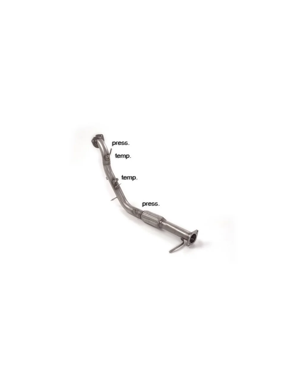 RAGAZZON DOWNPIPE TUBO SOSTITUZIONE CATALIZZATORE INOX FORD RANGER 2.2 TDI 118KW