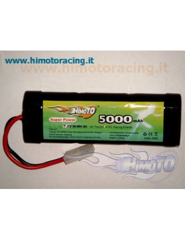 HIMOTO Pacco batteria da 5000 mAh 7,2V ATTACCO TAMIYA