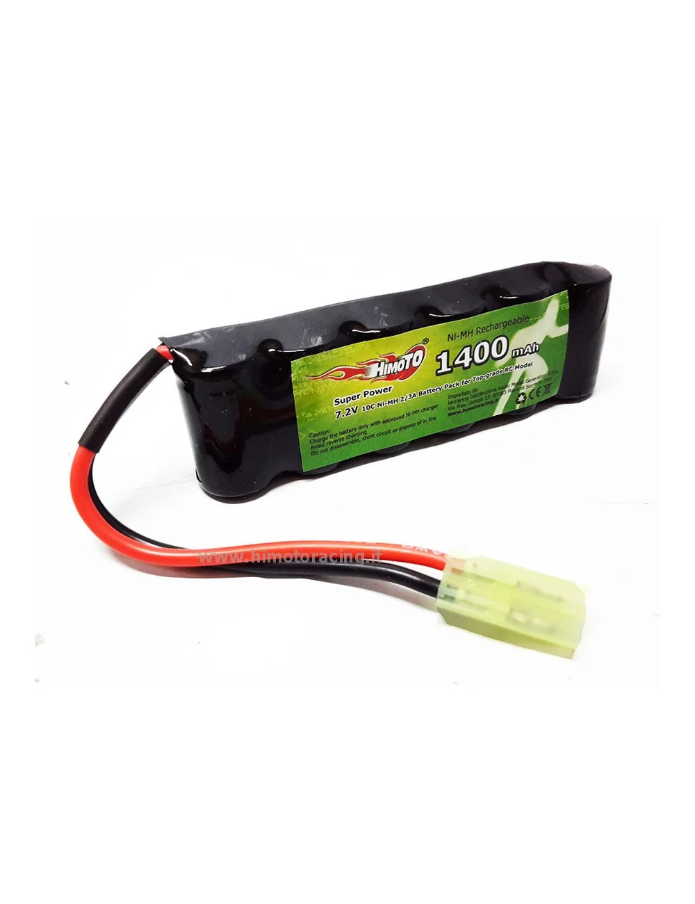 HIMOTO Batteria Himoto 1/16 Ni-mh (7.2v 1400mAh) attacco micro Tamiya