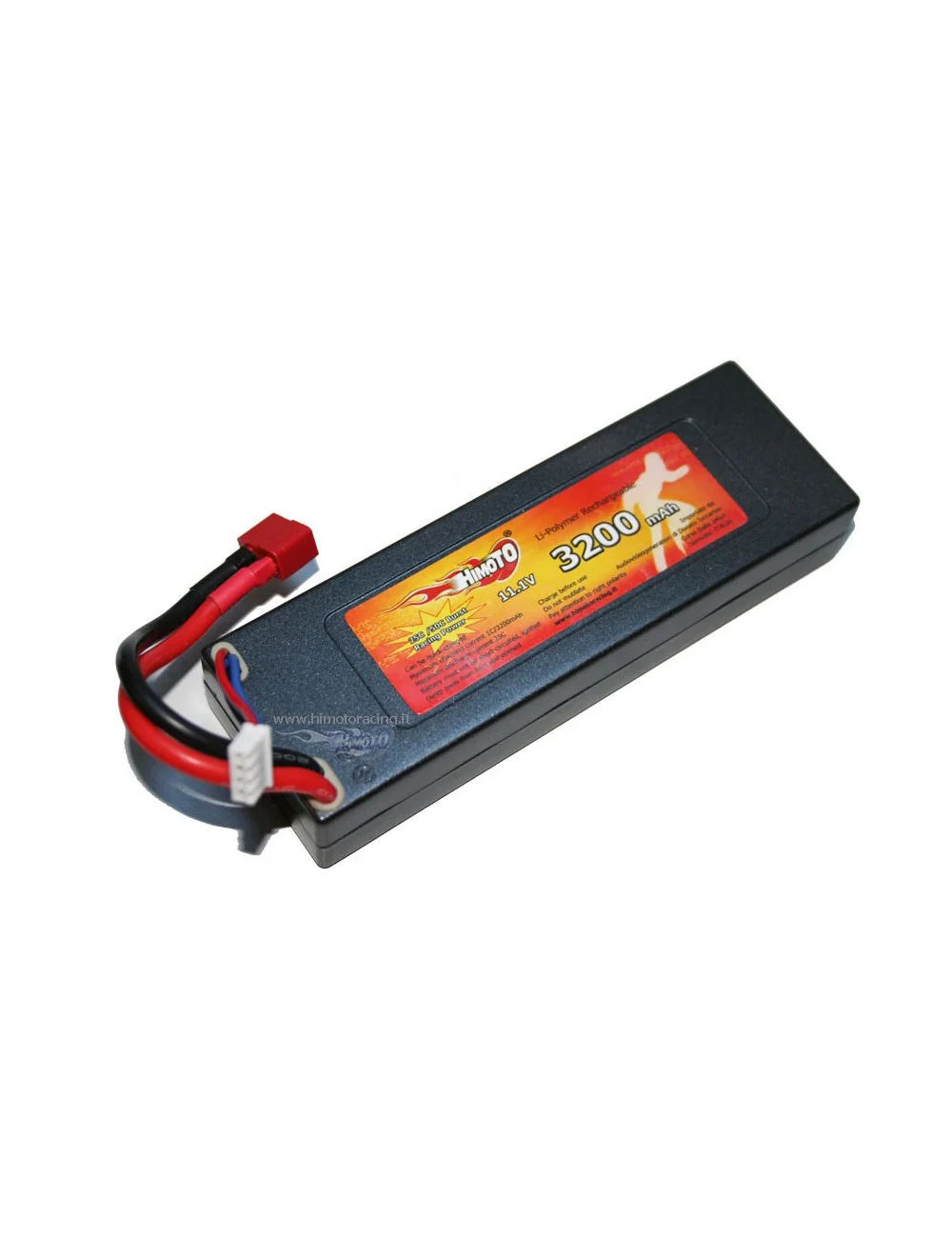 HIMOTO BATTERIA LiPo con cassa rigida di protezione 3200mAH 11,1V ( 3celle) Burst 50c Disch. 25c