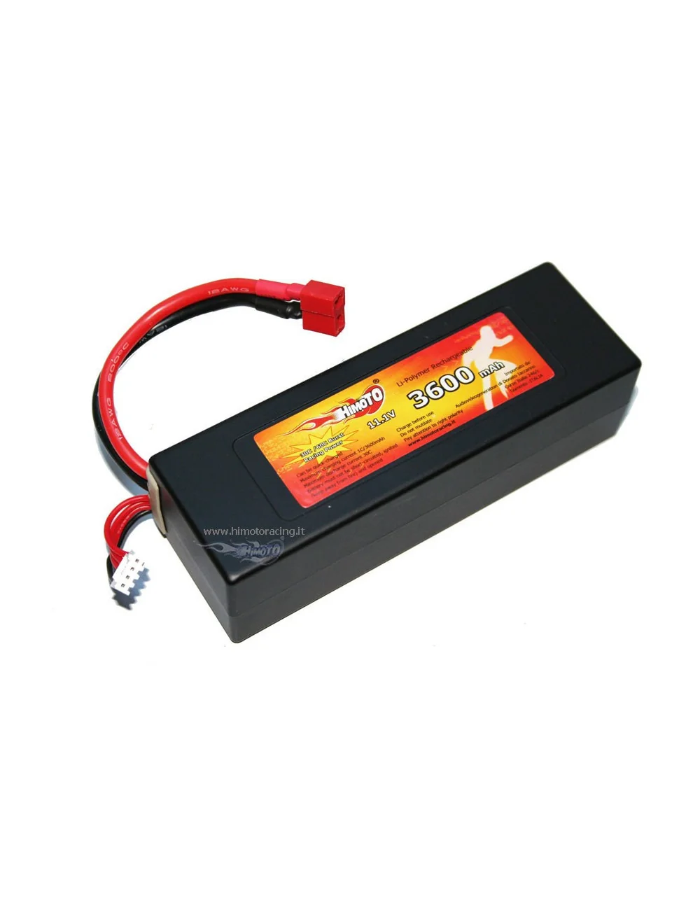 HIMOTO BATTERIA LiPo con cassa rigida di protezione 3400mAh 11,1V ( 3S- 3celle)