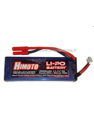 HIMOTO Batteria lipo himoto 11,1V 3500mAh 3S 25C attacco banana