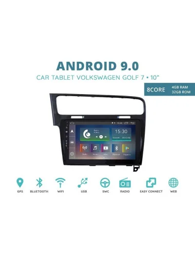 CUSTOM FIT JF-031W7O-XDAB AUTORADIO VOLKSWAGEN GOLF 7 NERO ANDROID OCTACORE