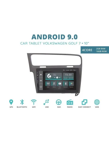 CUSTOM FIT JF-032W7A-XDAB AUTORADIO VOLKSWAGEN GOLF 7 GRIGIO ANDROID QUADCORE