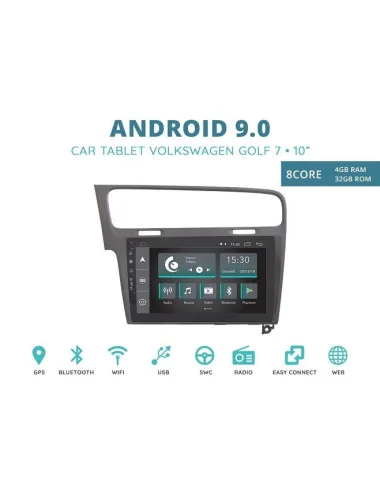 CUSTOM FIT JF-032W7O-XDAB AUTORADIO VOLKSWAGEN GOLF 7 GRIGIO ANDROID OCTACORE