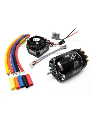 HIMOTO Combo da competizione brushless con sensore motore 8.0T+ regolatore da 120A Turbo Rocket Modified