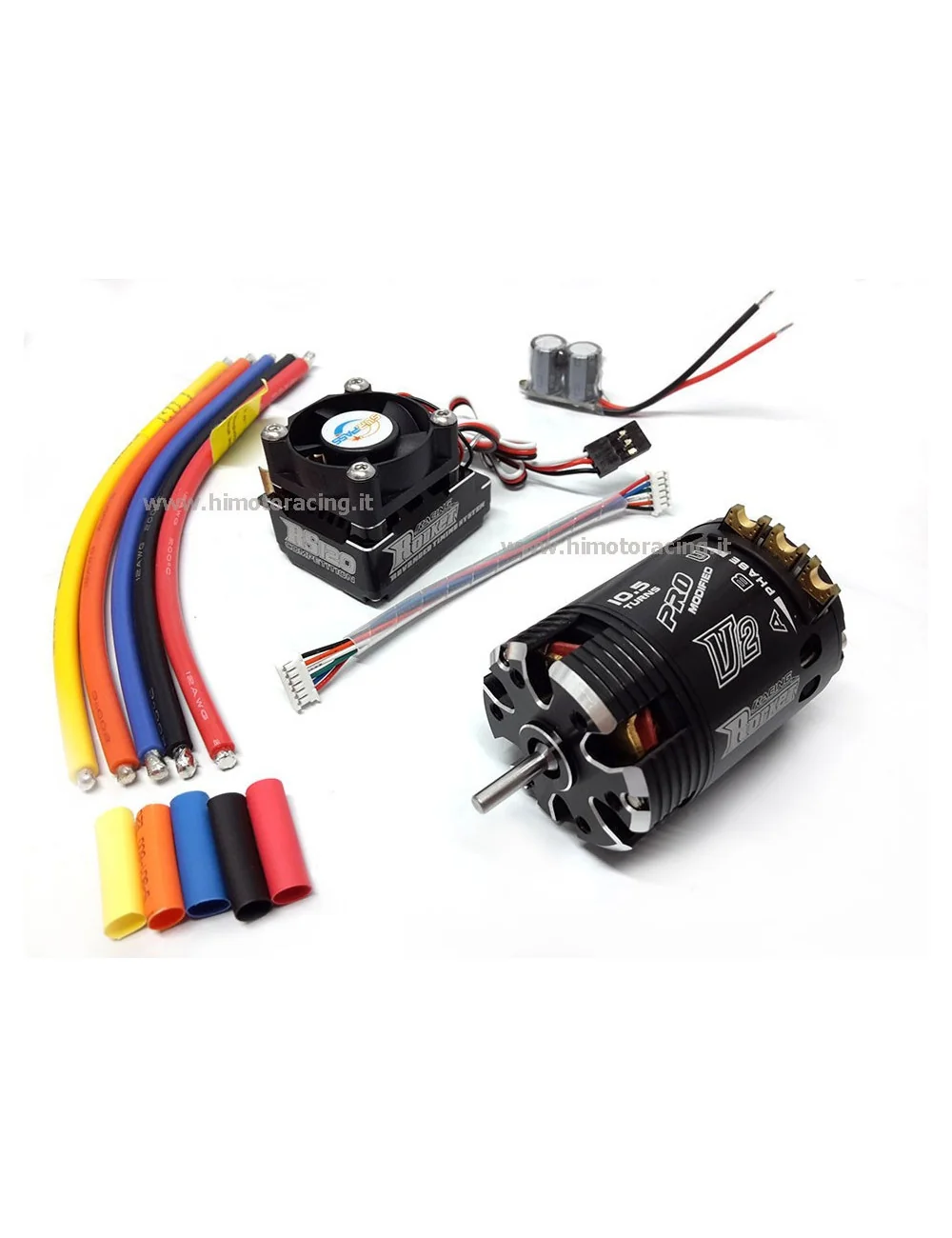 HIMOTO Combo da competizione brushless con sensore motore 10.5T+ regolatore da 120A Turbo Rocket Modified