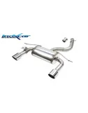 INOXCAR TERMINALE SILENZIATO DIAM. 100 RACING DX+SX + VALVOLA ELETTRICA AUDI TT (TYPE 8S) 2.0 TFSI