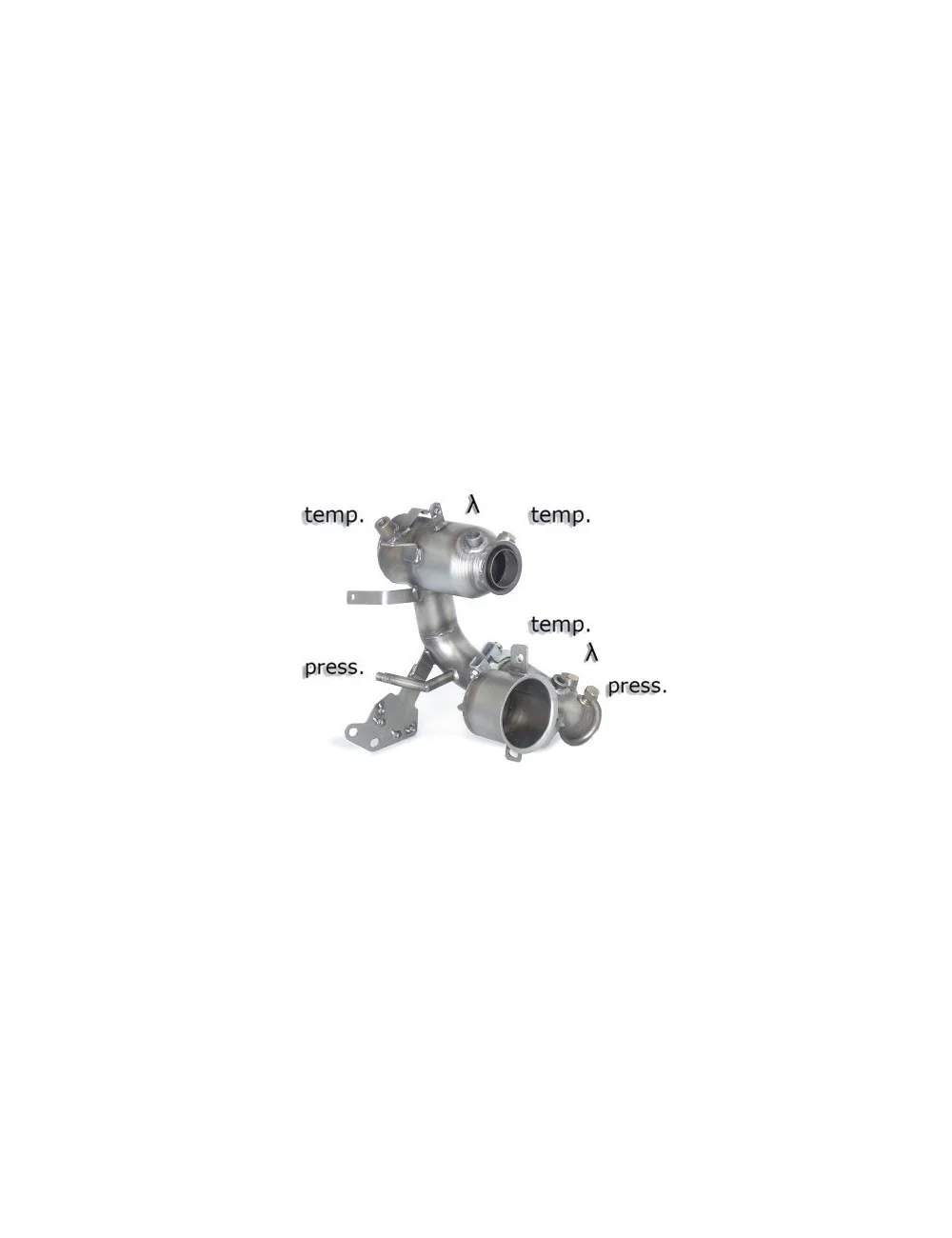 RAGAZZON DOWNPIPE CON CATALIZZATORE 200 CELLE IN ACCIAIO AUDI A3 8V / SEAT LEON / VOLKSWAGEN GOLF MK7