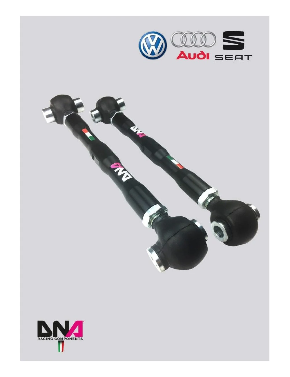 DNA RACING KIT TIRANTI POSTERIORI INFERIORI REGOLABILI AUDI / VOLKSWAGEN / SEAT