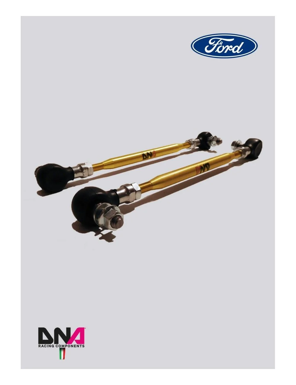 DNA RACING KIT TIRANTI REGOLABILI RACING PER BARRA ANTIROLLIO ANTERIORE FORD FIESTA MK VII