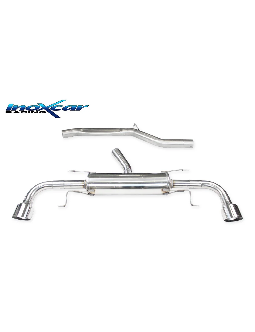 INOXCAR TERMINALE SILENZIATO DUPLEX RACING INOX ALFA ROMEO STELVIO 2.0 T Q4 280CV