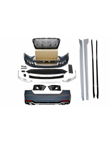 KIT ESTETICO COMPLETO IN ABS AUDI A5 SPORTBACK LOOK RS5 2017