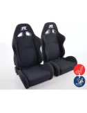 SEDILI SPORTIVI SET DI SEDILI SEMIGUSCIO AUTO IN TESSUTO SUPER-SPORT CON RISCALDAMENTO SEDILE E MASSAGGIO