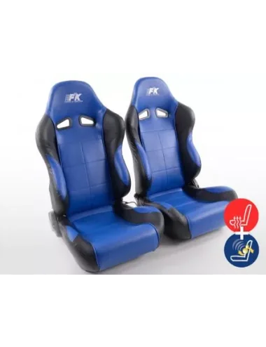 SEDILI SPORTIVI SEDILI SEMIGUSCIO AUTO SET COMFORT CON RISCALDAMENTO SEDILE + FUNZIONE MASSAGGIO