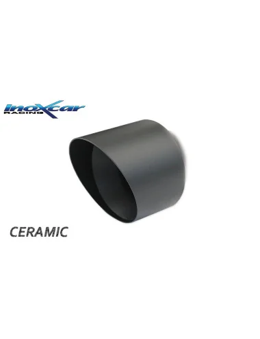 INOXCAR SCARICO POSTERIORE SENZA SILENZIATORE CON USCITA 1X DIAM. 90 RACING BLACK CERAMIC AUDI A1