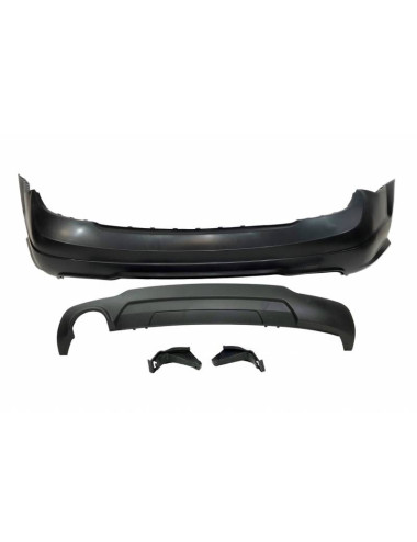 PARAURTI POSTERIORE MERCEDES W204 07-13 2-4P 1 SCARICO LOOK AMG ABS