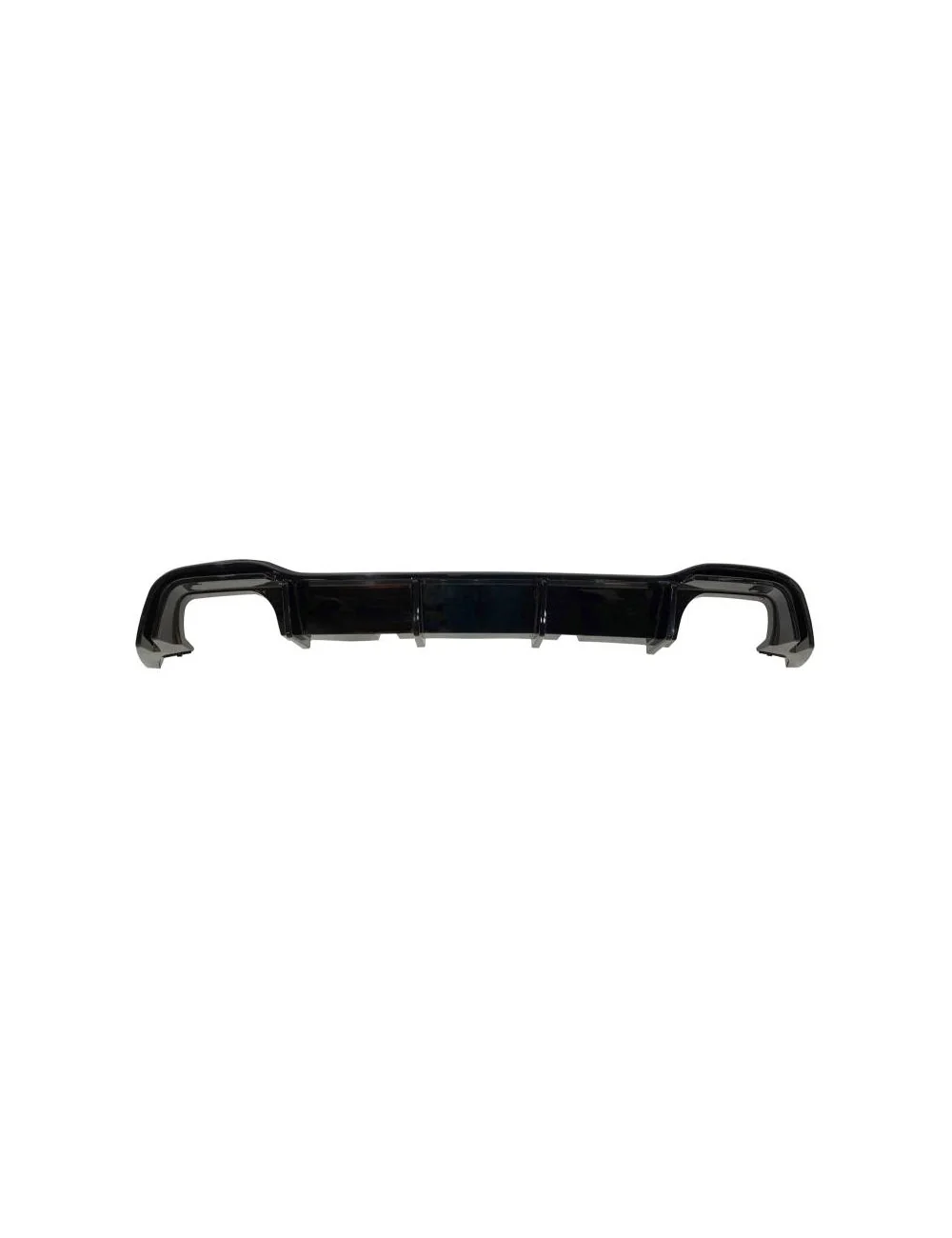 DIFFUSORE POSTERIORE VOLKSWAGEN GOLF 8 GTI MAX NERO LUCIDO 2 USCITE DOPPIO