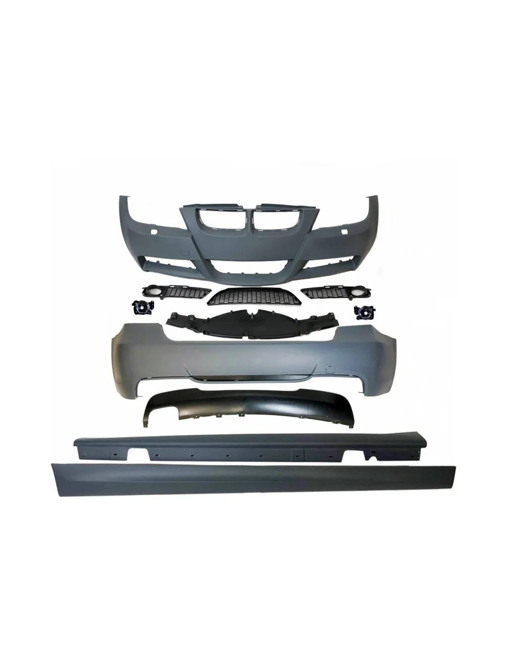 KIT ESTETICI BMW E90 2005-2008 M-TECH 1 ESCARICO ABS