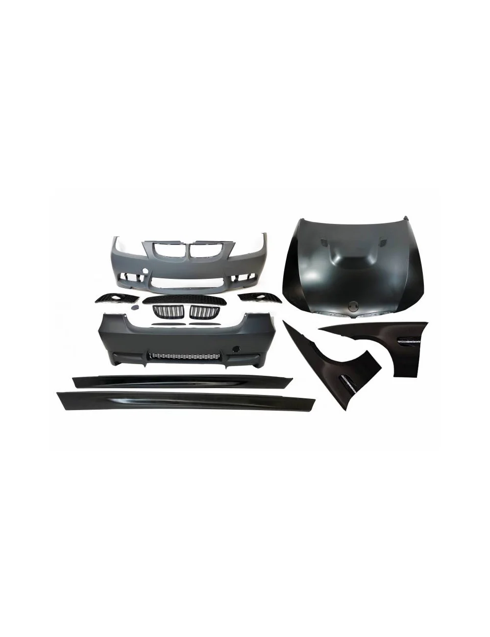 KIT ESTETICI BMW E90 05-08 LOOK M3 PARAFANGHI LOOK M5 ABS