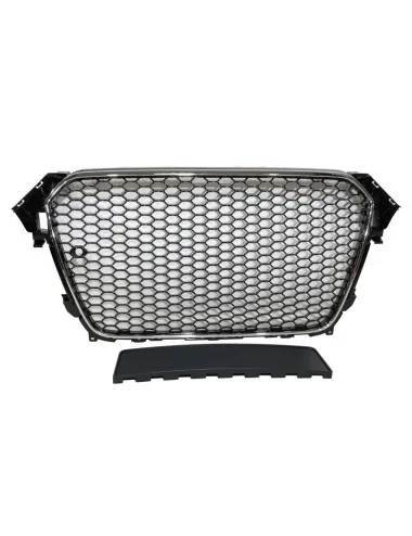 SPORT GRILLE AUDI A4 2013-2016 LOOK RS BLACK CHROMED