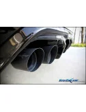 INOXCAR POSTERIORE SILENZIATO DUPLEX CON USCITA 2 X DIAM. 90 RACING BLACK CERAMIC DX+SX