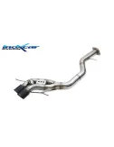 INOXCAR POSTERIORE SENZA SILENZIATORE CON USCITA 2 X DIAM. 80 X-RACE BLACK MATT