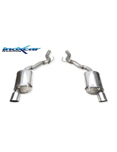 INOXCAR POSTERIORE SILENZIATO CON USCITA DIAM. 100 RACING DX+SXFORD MUSTANG MK6 GT 5 0 V8-422CV