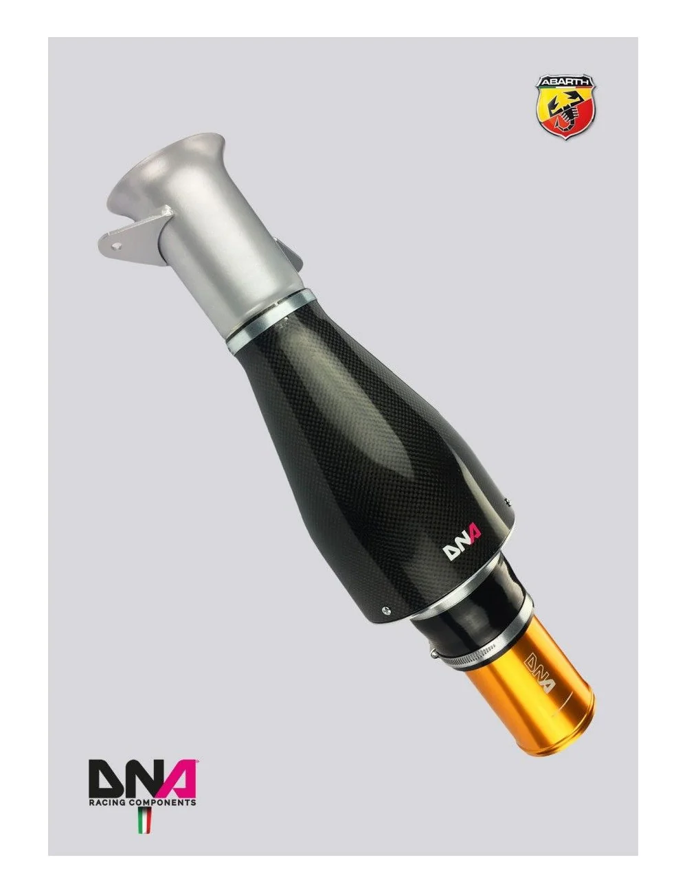 DNA RACING KIT ASPIRAZIONE "FREDDA" CON EFFETTO VENTURI IN CARBONIO 500 ABARTH EU