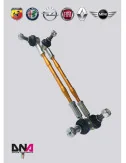 DNA RACING KIT TIRANTI "PRO STREET" BARRA ANTIROLLIO ANTERIORE ABARTH – ALFA ROMEO MITO – OPEL CORSA – MINI R50 - RENAULT CLIO