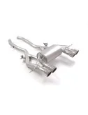 RAGAZZON POSTERIORE INOX SDOPPIATO CON TERMINALI ROTONDI 4 / 102 MM SPORT LINE BMW M4 G82(COUPÈ) 3.0 COMPETITION (353KW / 375KW)