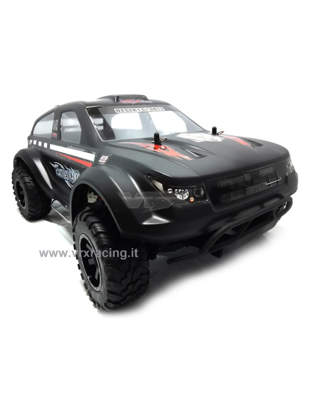 RATTLESNAKE EBD SUV 1/10 off-road elettrico a spazzola telaio in metallo 2.4 Ghz 4WD RTR VRX