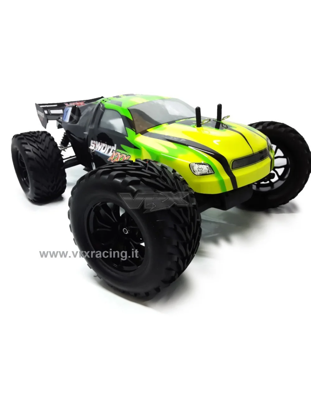 Truggy XXX Sword off road 1/10 con telaio in metallo motore a spazzole RC-550 radio 2.4ghz RTR 4WD vrx