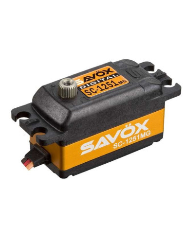 SAVOX SC-1251MG Digital Servo Low Profile/Ingranaggi Metallo 9,5KG